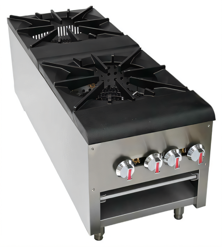 Product image #1 for Sapphire Double Stock Pot Range, 18-Inch Wide, 160,000 BTU, Natural Gas/Propane