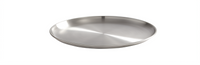 American Metalcraft 8-Inch Round Stainless Steel Satin Finish Plate