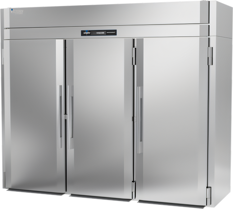 Product image #1 for Victory UltraSpec™ Three-Section Roll-In Freezer, Self-Contained, Standard Depth, Stainless Steel