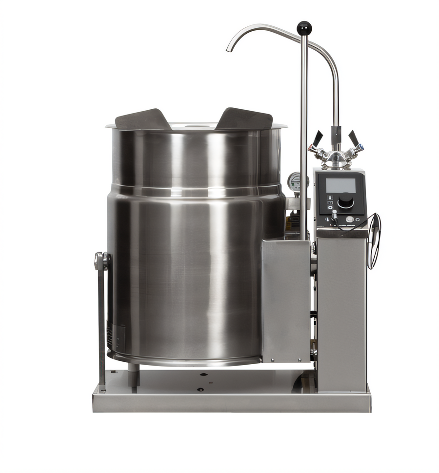 Product image #1 for Cleveland Range 20-Gallon Electric Self-Contained Tilting Steam Kettle, 2/3 Jacket, 316 Stainless Steel Liner
