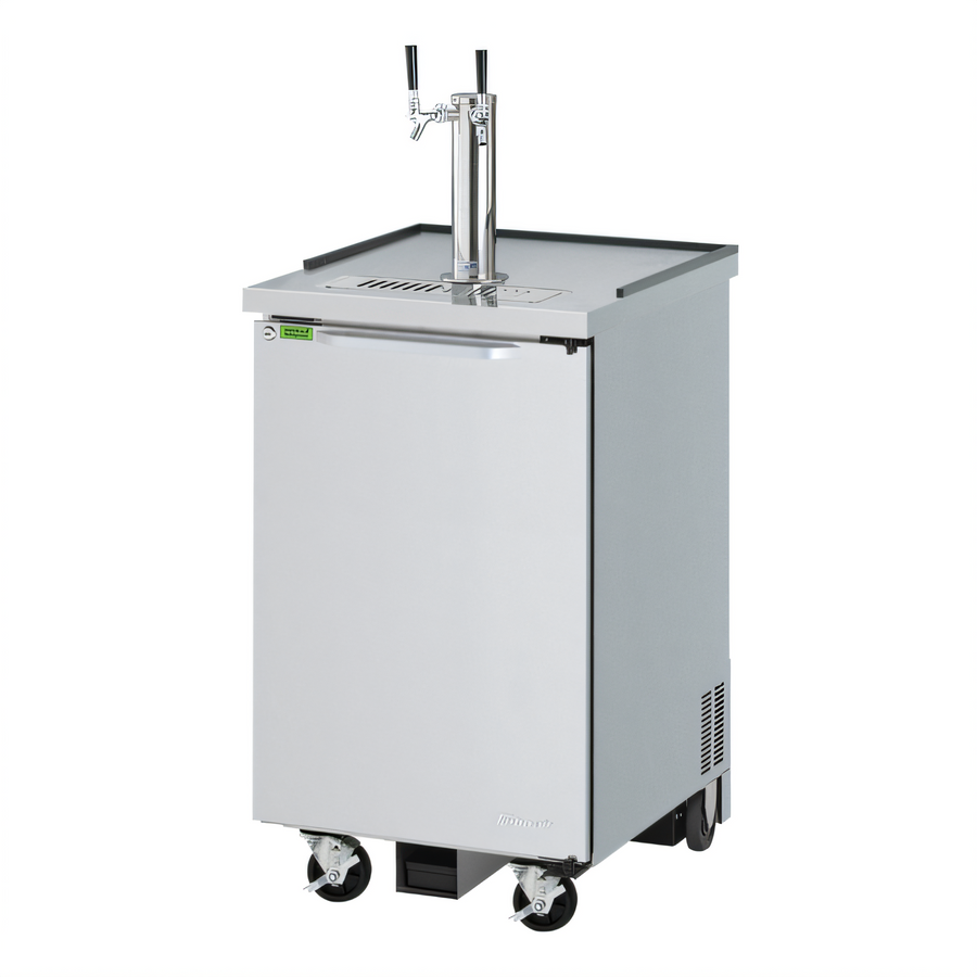 Product image #1 for Turbo Air Super Deluxe Single-Door Beer Dispenser, 1/2-Barrel Capacity, Double Faucet