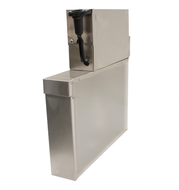 Product image #1 for Advance Tabco Underbar Basics Stainless Steel Soda Gun Holder with Backsplash and Removable Cover