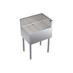 Thumbnail image #1 for Krowne Royal Series KR19-C24R Freestanding Underbar Corner Drainboard, Right End Return, Stainless Steel, 24 x 19 x 36-1/2 Inches