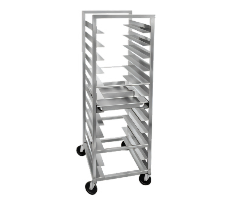 Product image #1 for Lifetime Tough Extra Heavy-Duty Aluminum Steam Table Pan Rack for 12 x 20 Pans, 24-Pan Capacity, End Load