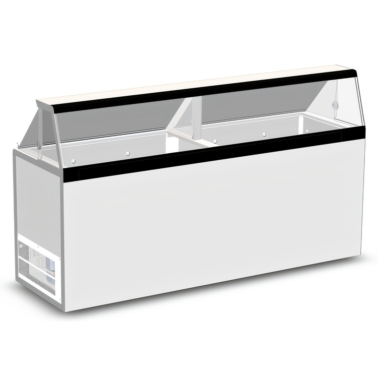 Product image #1 for Master-Bilt DD-88 Standard Ice Cream Dipping/Display Cabinet with 16 Display and 12 Storage 3-Gallon Tubs