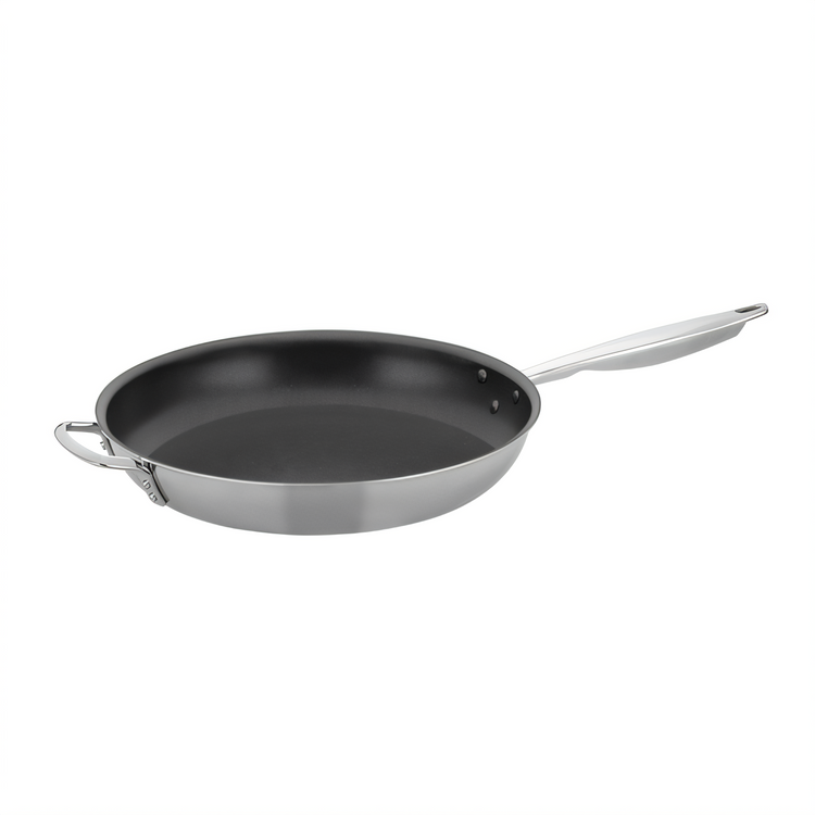 Product image #1 for Tri-Gen 14-Inch Round Tri-Ply Induction-Ready Non-Stick Fry Pan with Riveted Helper Handle