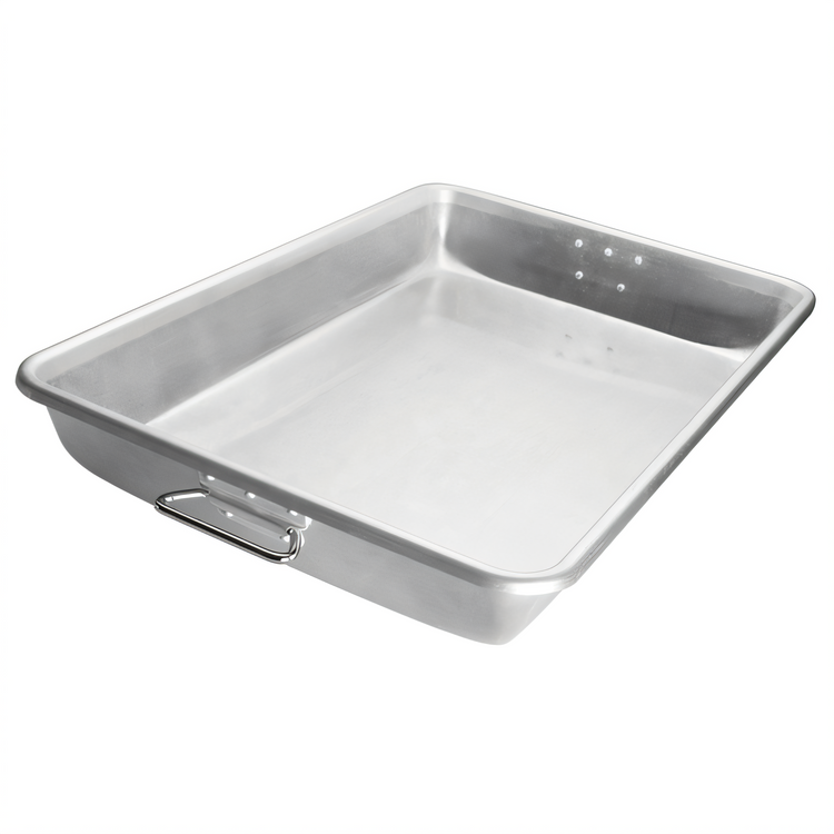Product image #1 for Winco Heavy-Duty 12 Gauge Aluminum Rectangular Bake/Roast Pan with Handles, 25.75 x 17.75 x 3.5 Inches