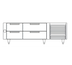 Thumbnail image #1 for Garland Polar Cuisine 48-Inch Self-Contained Freezer Base with Two 19-Inch Drawers, Stainless Steel, 115V
