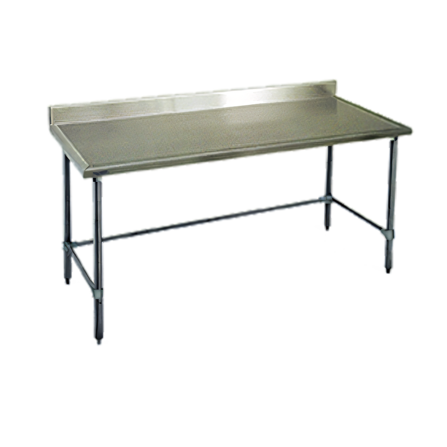 Product image #1 for Spec-Master Marine Series 30" x 30" Stainless Steel Corner Work Table with 4-1/2" Backsplash