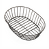 Thumbnail image #1 for American Metalcraft Nestable Oval Metal Serving Basket, 11 x 8 x 2-1/2 Inch