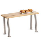 Thumbnail image #1 for Cal-Mil 22396-11-71 Maple Wood and Stainless Steel Buffet Riser, 20"W x 7"D x 11"H