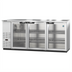 Thumbnail image #1 for Hoshizaki 80-Inch Three-Section Glass Door Back Bar Cooler with Stainless Steel Exterior