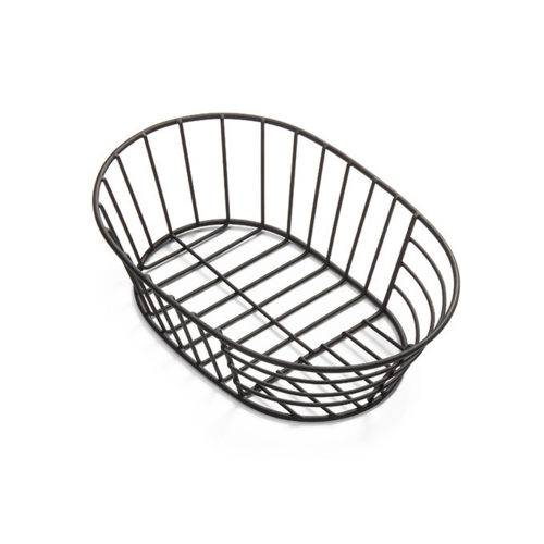 Product image #1 for American Metalcraft Nestable Oval Metal Serving Basket, 9 x 6 x 2.5 Inches