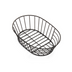 Thumbnail image #1 for American Metalcraft Nestable Oval Metal Serving Basket, 9 x 6 x 2.5 Inches