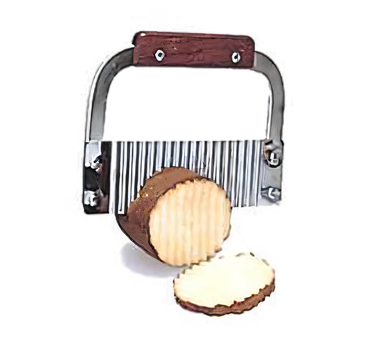 Product image #1 for 7-Inch Corrugated Serrator Knife with Wooden Handle