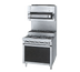 Thumbnail image #1 for Titan JTRHE-4-4 48 Inch Heavy Duty Gas Step-Up Range with Cabinet Base