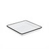 Thumbnail image #1 for Endurance 9-7/8 Inch Square White Melamine Standard Platter with Black Rim
