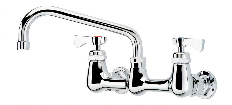 Product image #1 for Krowne Royal Series Low-Lead 8-Inch Center Wall Mount Faucet with 8-Inch Swing Spout