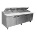 Thumbnail image #1 for Delfield LiquiTec 72-Inch Two-Section Refrigerated Pizza Prep Table with Raised Rail