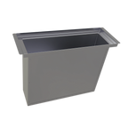 Thumbnail image #1 for Glastender, Inc. CDRY Stainless Steel Clip-On Dry Waste Accessory