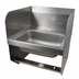 Thumbnail image #1 for Wall-Mount Stainless Steel Hand Sink with Dual Side Splashes, 14 x 10 x 5-Inch Bowl and 1-Hole Deck Faucet Mount