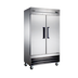 Thumbnail image #1 for Omcan 2-Section Reach-In Freezer, 26.5 Cu. Ft., Top-Mount Self-Contained, Stainless Steel, 115V