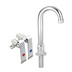 Thumbnail image #1 for BK Resources OptiFlow Dual Pedal Deck-Mounted Knee Valve Kit with 3-1/2 Inch Gooseneck Spout