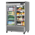 Thumbnail image #1 for Turbo Air Super Deluxe Two-Section Glass Door Reach-In Refrigerator, Bottom Mount, 44.14 Cu. Ft.