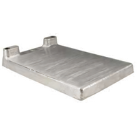 8 x 12 Inch Single-Product Cold Plate with 1/4 Inch x 12 Foot Stainless Steel Tubing