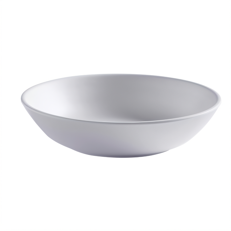 Product image #1 for American Metalcraft Mix & Matte 12 oz White Melamine Round Bowl, 6 Inch Diameter