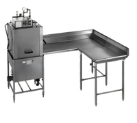 Eagle Group Right-Hand Corner Clean Dishtable, 60 x 60 Inch, 16/430 Stainless Steel