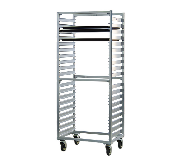 Product image #1 for New Age Mobile Full-Height Aluminum Bun Pan Rack with Open Sides, 38-Pan Capacity