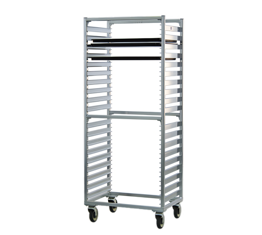 Product image #1 for New Age Mobile Full-Height Aluminum Bun Pan Rack with Open Sides, 38-Pan Capacity