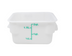 Thumbnail image #1 for Omcan USA 2 Quart Square Polypropylene Food Storage Container, White, Lid Not Included