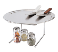 Admiral Craft Chrome Plated Steel Pizza Stand, 9 x 8 x 7 Inch, 5/16-Inch Rod
