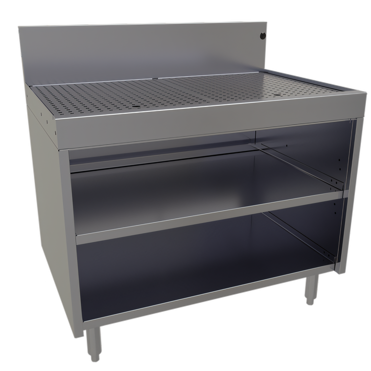 Product image #1 for Glastender Underbar Drainboard Cabinet Base, Open Front, 36 Inch W x 24 Inch D