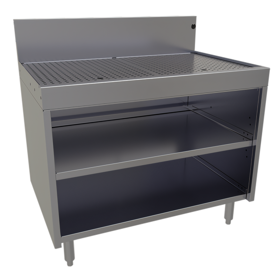 Product image #1 for Glastender Underbar Drainboard Cabinet Base, Open Front, 36 Inch W x 24 Inch D