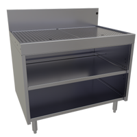 Glastender Underbar Drainboard Cabinet Base, Open Front, 36 Inch W x 24 Inch D