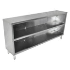 Thumbnail image #1 for John Boos 4DCO6-15120 Open Front Stainless Steel Dish Cabinet with Mid-Shelf, 120 x 15 x 35 Inches
