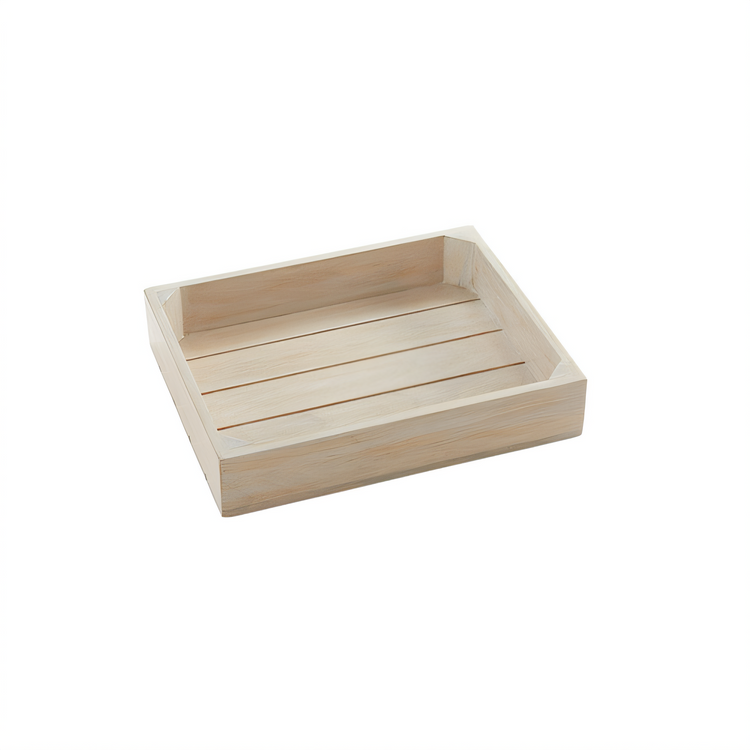 Product image #1 for American Metalcraft Sun-Bleached Half-Size Wooden Crate