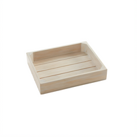 American Metalcraft Sun-Bleached Half-Size Wooden Crate