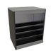 Thumbnail image #1 for Glastender 30-Inch Open Front Back Bar Liquor Display Cabinet with 3-Step ABS Shelves and LED Lighting