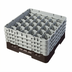Thumbnail image #2 for Cambro Camrack Full-Size 30-Compartment Brown Glass Rack with 4 Soft Gray Extenders