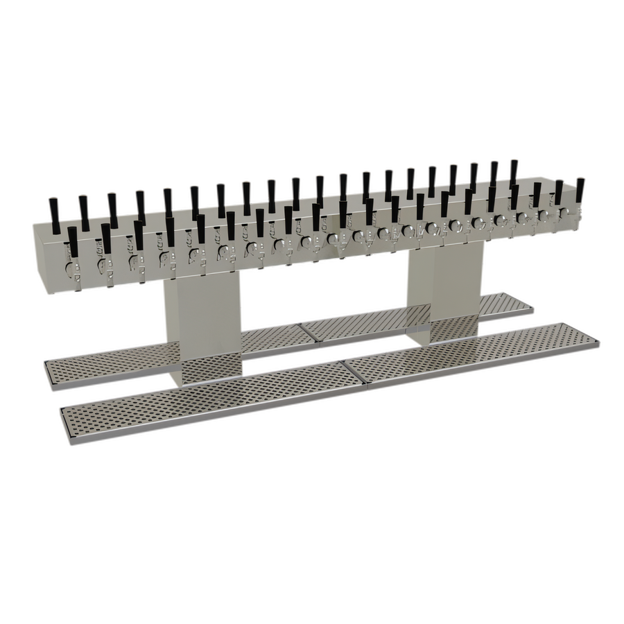 Product image #1 for Glastender Double-Sided Countertop Glycol-Cooled Draft Dispensing Tower, 40 Faucets, Mirror Finish