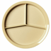 Thumbnail image #2 for Cambro Heat Keeper Camwear 9-1/2 Inch Diameter Beige Polycarbonate 3-Compartment Meal Delivery Base