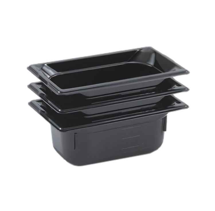 Product image #1 for Vollrath Super Pan® 1/4 GN 6-Inch Deep High-Temp Black Resin Food Pan