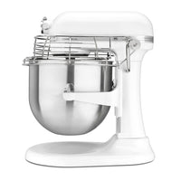 KitchenAid Commercial 8-Quart Bowl-Lift Countertop Stand Mixer with Bowl Guard, White