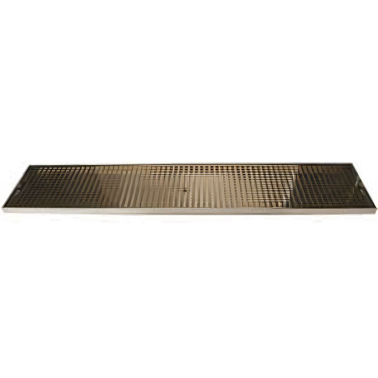 Product image #1 for Micro Matic 39-Inch Surface Mount Drip Tray Trough with PVD Brass Screen, Stainless Steel Construction