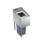 Thumbnail image #1 for Krowne Royal Series KR24-T14L Underbar Stainless Steel Trash Station, 14"W x 24"D, Slim Jim Compatible, Left-Side Legs