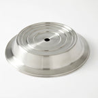 Thumbnail image #1 for American Metalcraft PC1300S Round Stainless Steel Plate Cover, Silver, 13.25-Inch Diameter x 2.4-Inch Height Case of 24